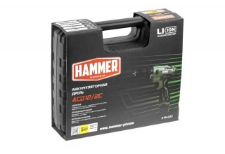 Дрель-шуруповерт аккумуляторная Hammer ACD12/2C