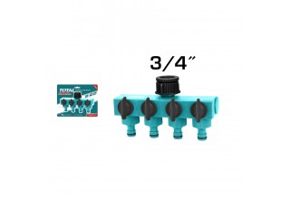 Распределитель 4-х канальный 3/4 " TOTAL THHC604101