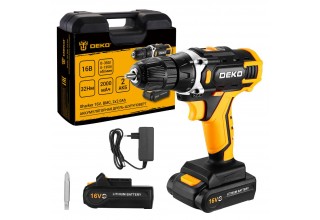 Дрель-шуруповерт аккумуляторная DEKO Sharker 16V 083-1108