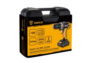 Дрель-шуруповерт аккумуляторная DEKO Sharker 16V 083-1108