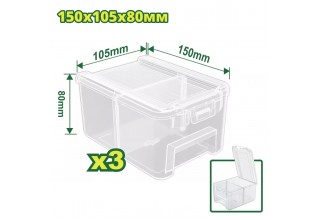 Набор контейнеров для хранения 150x105x80мм DYLLU DTTB8333 (3 шт)