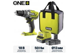 Дрель-шуруповерт RYOBI R18DD3-120S система ONE +
