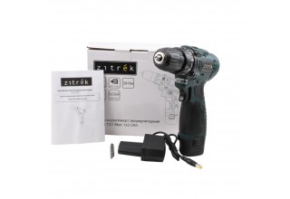 Дрель-шуруповерт аккумуляторная ZITREK Green 12V Max 085-1015