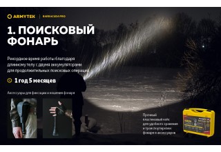 Фонарь Armytek Barracuda Pro XHP35 HI Белый