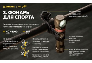 Фонарь Armytek Elf C2 USB-C Победа Белый