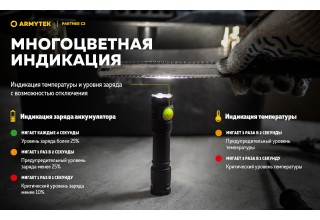 Фонарь Armytek Partner C2 Magnet USB Теплый