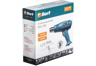 Фен строительный (термовоздуходувка) Bort BHG-1700