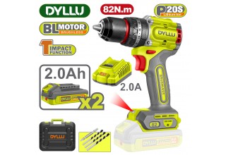 Дрель-шуруповерт ударная аккумуляторная DYLLU DTCDP8285