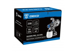 Краскопульт аккумуляторный DEKO SG20DK PRO
