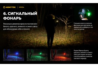 Фонарь Armytek Crystal USB-C Серый