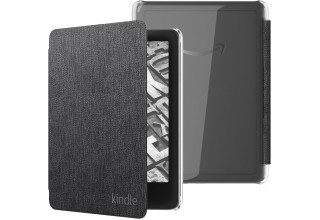 Обложка Fabric Cover with clear case для Kindle Paperwhite 2024/Colorsoft (черная)