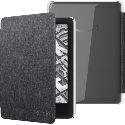 Обложка Fabric Cover with clear case для Kindle Paperwhite 2024/Colorsoft (черная)