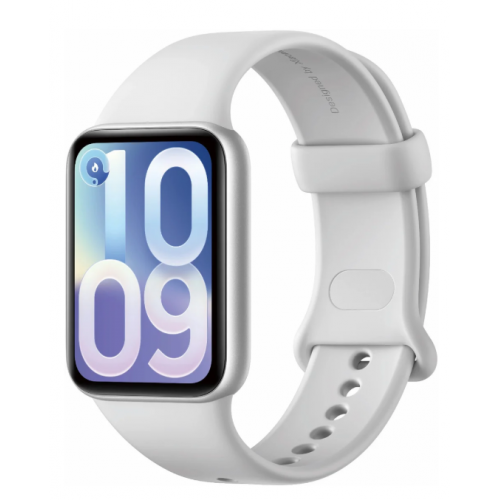 Фитнес-браслет Xiaomi Smart Band 10 Pro M2552B1 (серебристый, со светло-серым силиконовым ремешком, международная версия)