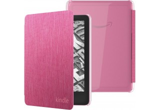 Обложка Fabric Cover with clear case для Kindle Paperwhite 2024/Colorsoft (малиновая)
