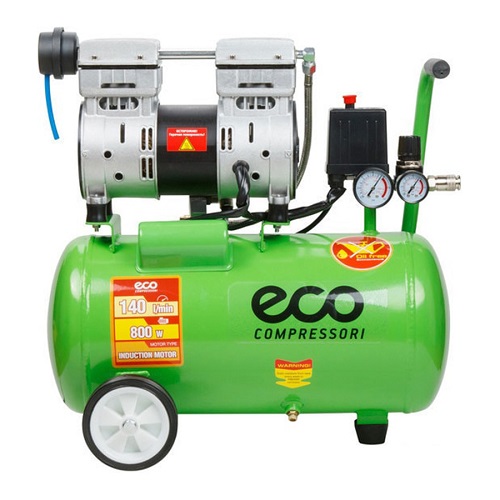 Компрессор безмасляный Eco AE-25-OF1, 24 л, 0.8 кВт