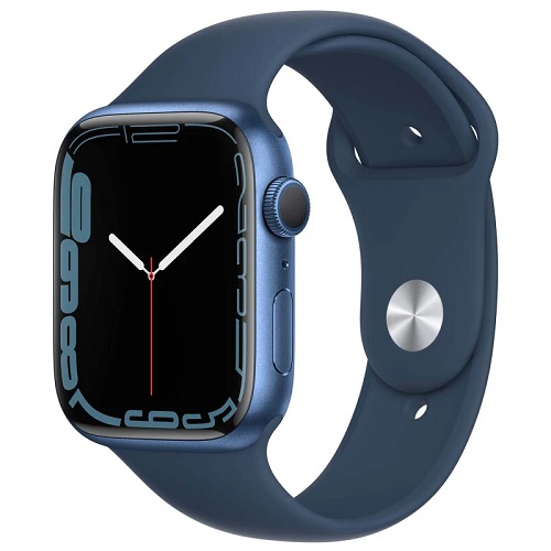 Умные часы Apple Watch Series 7 45 мм (синий/синий омут спортивный)