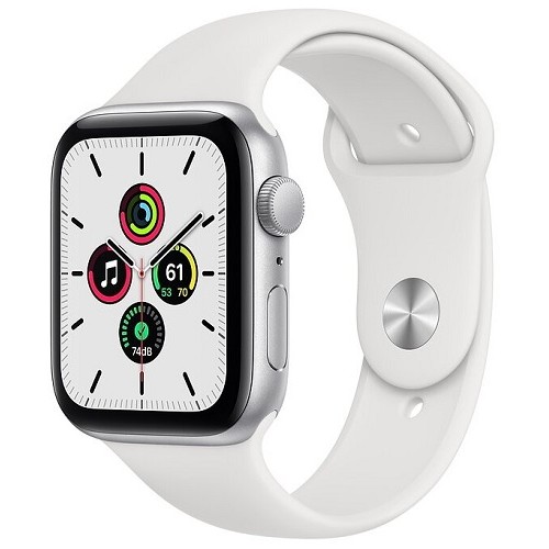 Умные часы Apple Watch SE 44 мм (алюминий серебристый/белый спортивный) MYDQ2