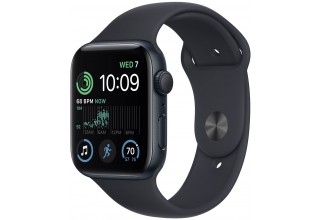 Умные часы Apple Watch Series SE Gen 2 40 мм (алюминиевый корпус, полуночный/полуночный, спортивный силиконовый ремешок) (M/L) MNT83LL/A