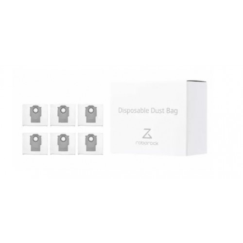 Мешки-пылесборники для робота-пылесоса Roborock Q7 Max+, S8 Plus, S8 Pro Ultra, S7 Max Ultra, Q8 Max+, Q5 Pro+, Q5 Max+ (6 шт.) (SDCD03RR)