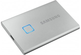 Внешний накопитель Samsung T7 Touch 500GB (серебристый)
