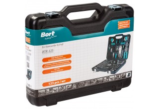 Универсальный набор инструментов Bort BTK-123 (123 предмета)