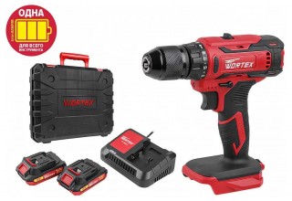 Дрель-шуруповерт Wortex LX BD 1820 Li 0329076 (с 2-мя АКБ, кейс)