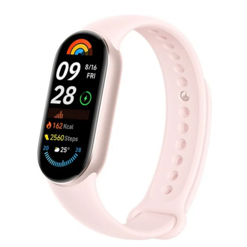 Фитнес-браслет Xiaomi Smart Band 9 (розовое золото, с розовым силиконовым ремешком, международная версия)