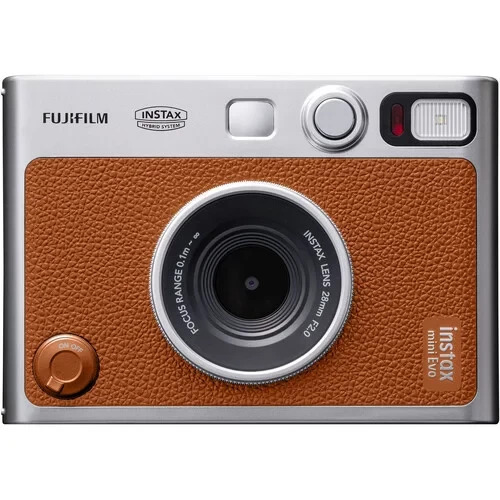 Фотоаппарат Fujifilm Instax Mini Evo (серебристый/коричневый)
