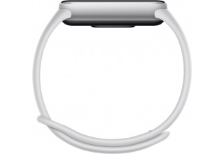 Фитнес-браслет Xiaomi Smart Band 10 M2459B1 (серебристый, с белым силиконовым ремешком, международная версия)