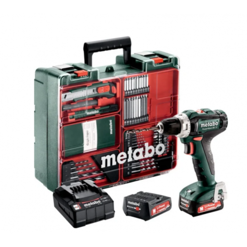 Дрель-шуруповерт Metabo PowerMaxx BS 12 Set 601036870 (с 2-мя АКБ, кейс)