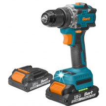 Дрель-шуруповерт Bort BAB-21-BLK 93413526 (с 2-мя АКБ, кейс)