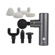 Перкуссионный массажер Miru BM-18 (8 насадок, серый)