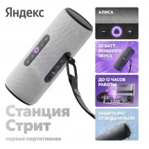 Умная колонка Яндекс Станция Стрит (серый)