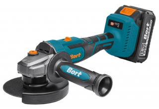 Угловая шлифмашина Bort BWS-21LI (с 2-мя АКБ, кейс)