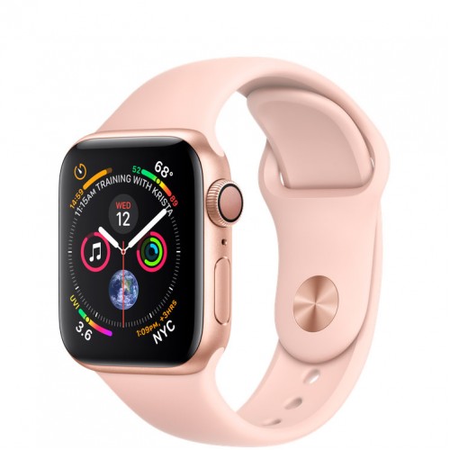 Часы Apple Watch GPS 40mm Gold Aluminum Case with Pink Sand Sport Band (MU682)