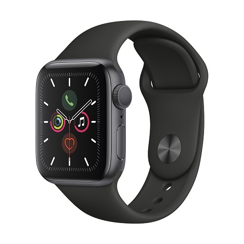 Часы Apple Watch Series 5 GPS 40mm Space Grey Alum. Case/Black Sport Band MWV82